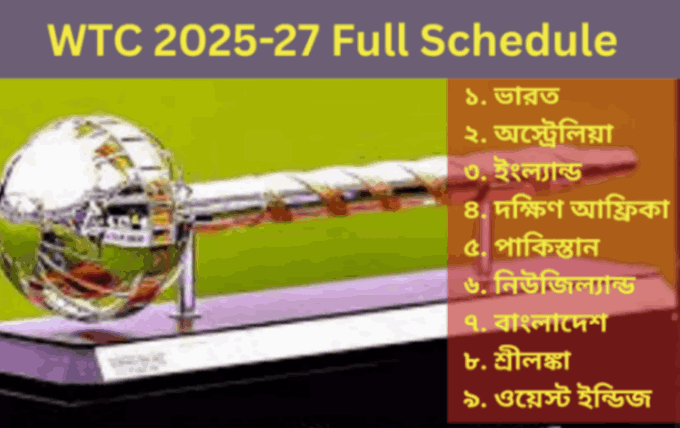 WTC 2025-27 Full Schedule