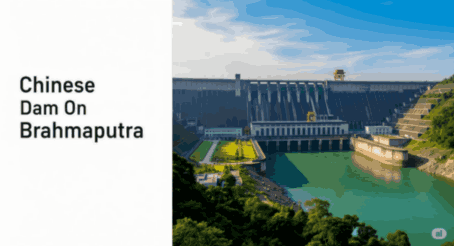 Chinese Dam On Brahmaputra